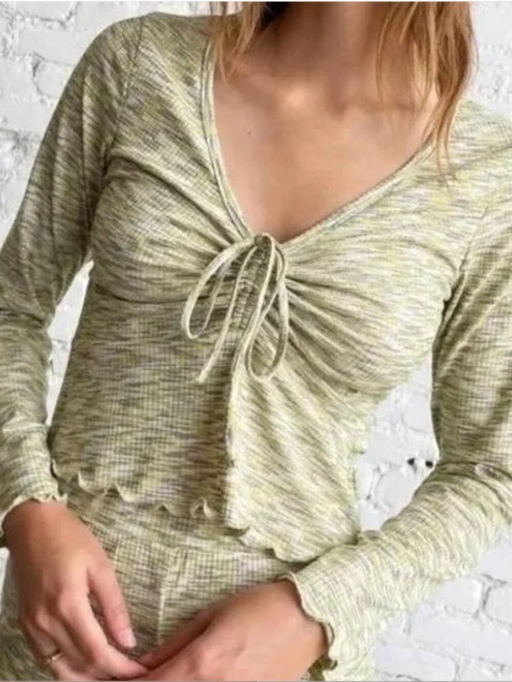 Lisa Says Gah ribbed long sleeve